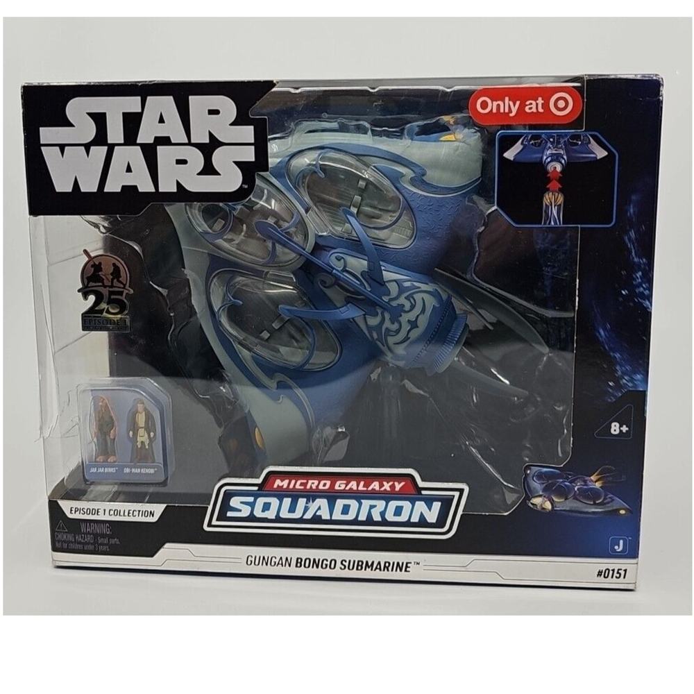 Gungan Bongo Submarine Micro Galaxy Squadron Star Wars Target Exclusive NIB 0151